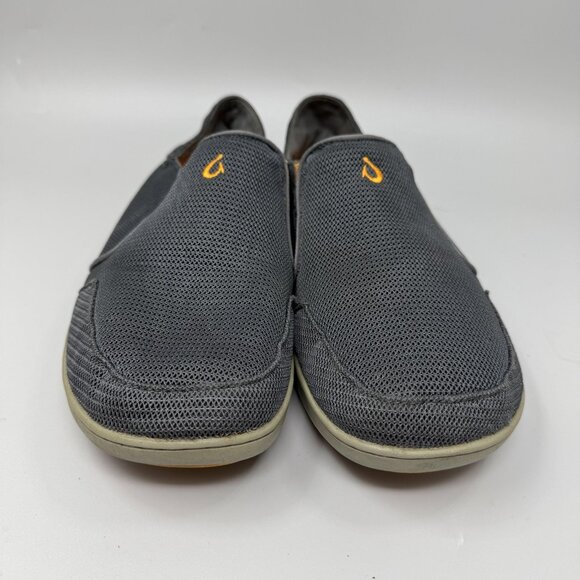 OluKai Nohea Mesh Shoes Mens Size 10 Gray Slip On Casual Comfort Lightweight main image 7